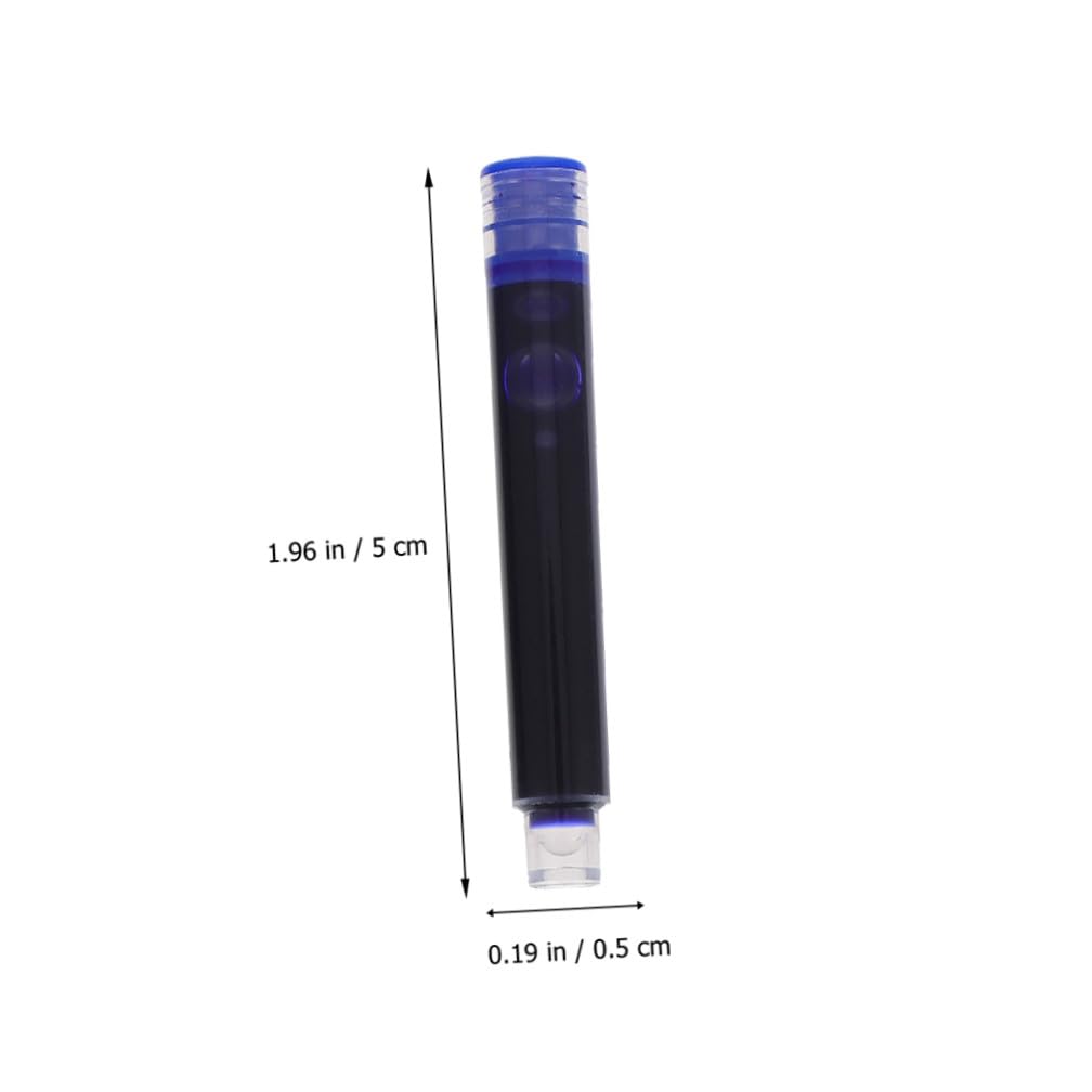 PLAFOPE Ricariche per Penne Stilografiche, Inchiostro Blu, Design Ergonomico, 200 Pezzi, Accessori in Plastico per Scuola e Scrittura