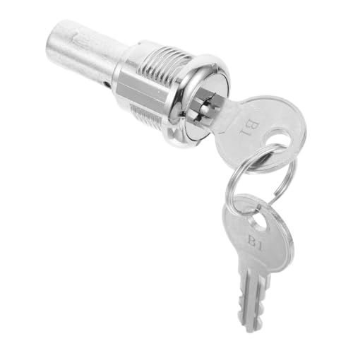 Image of Cabilock Vending Machine Lock Replacement with 2 Keys Tubular Cam Cylinder Lock for Gumball Candy Dispenser Zinc Alloy Secure Assembly 1.57 Inch Length