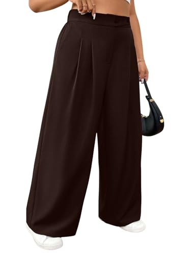 Image of GRECIILOOKS Trousers for Woman | Womens High Rise High Waist Flared Korean Style | Formal Pant for Women Office Wear| Track Pants for Womans Elegant for College & Events (Available in Plus Size)