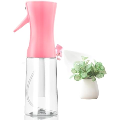 Spray Bottle, Fine Mist Spray Bottle for Hair, Ultra-Fine Continuous Spray Bottle for Skincare, Plant Care, Pet Grooming, Cleaning and Disinfection, Refillable Spray Container (1Pcs Rosy Pink) Cover