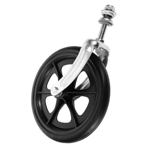 PLAFOPE 車椅子の付属品 車椅子パーツ - wheelchair parts 車椅子の車輪交換 車椅子の車輪、フォークブラケット付き 車椅子の交換用車輪 ウォーカー用車輪 車椅子部品 金属