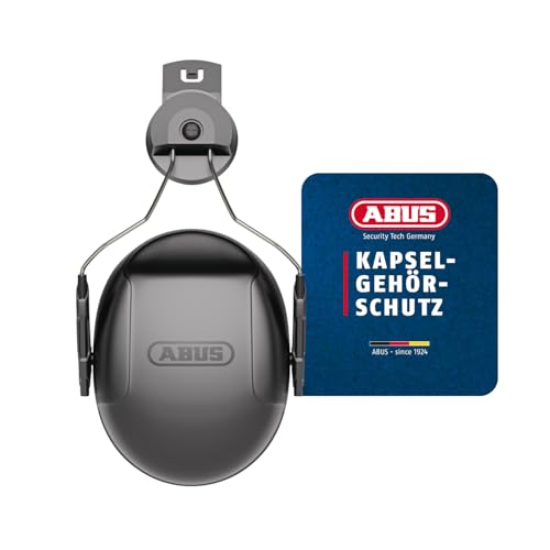 ABUS Kapselgehörschutz - Gehörschutz nach EN 352 für laute Arbeitsumgebungen - hoher Dämmwert SNR 31 dB - bequem und anpassbar - Zubehör für Schutzhelme Spector(-E) und Scator(-E)