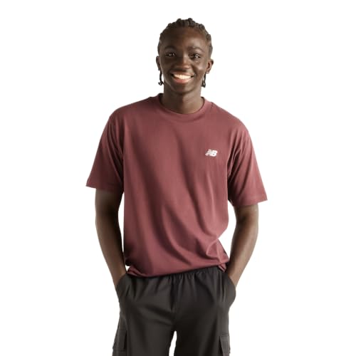 New Balance T-shirt coton Sport Essentials homme M cuir cerise
