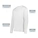 Augusta Sportswear Wicking Long Sleeve Sun Protection Athletic Shirt for Running, Hiking, Fishing, and Outdoor Activities, White, Large