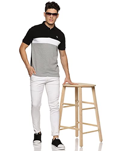 Image of ADRO Men's 100% Cotton Regular Fit Polo T-Shirt