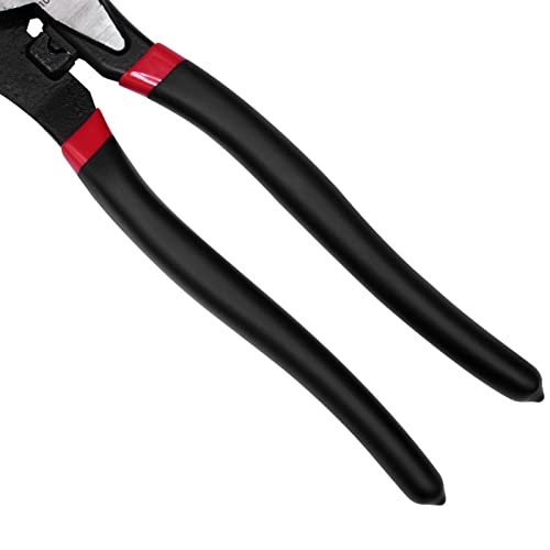 Image of TOOLEAGUE 10 Inches Cable Cutter,Heavy Duty Cable Cutting, High Leverage Cutter For Aluminum, Copper, Wire, Communication Cable, with Crimping and Wire Cutting Function,Black