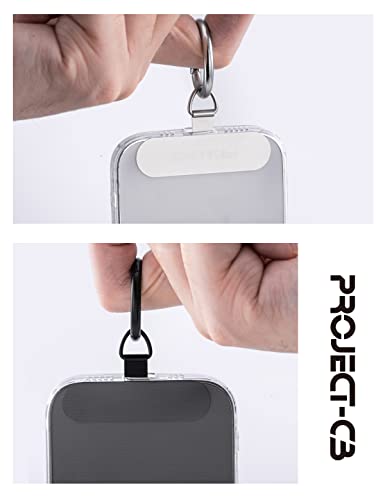 Phone Tether Tab ×1,Spring Ring ×1,Metal Patch,Universal Phone Lanyard Black - Photo 22 sur 29