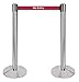 QueueWay PLUS - QPLUS-1P-RB - polished chrome post, 2" wide, 10