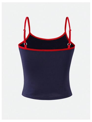 Girl's Number Letter Graphic Cami Top Spaghetti Strap Workout Camisole Tops2