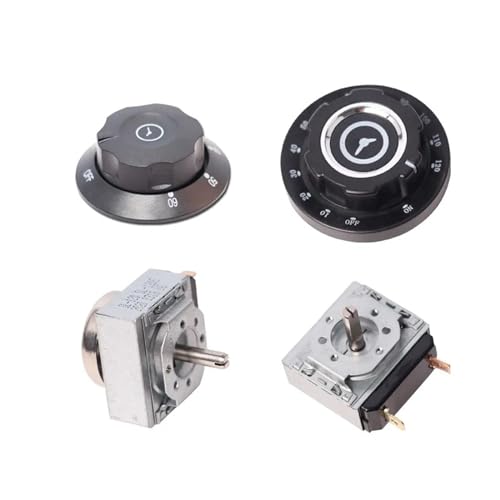 Armario de desinfección con temporizador, carrito de cocción al vapor de arroz con campana, perilla de interruptor con recordatorio, temporizador de Dial de eje largo de 60/90/120 minutos, 16A, 250V,