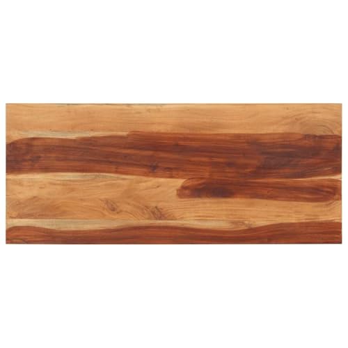 Mokuyary Plateau de table en bois massif palissandre 15-16 mm 60 x 140 cm Plateau de rechange pour table de cuisine, bureau, table de jardin, table haute,...