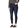 Amazon Essentials Women's Mid Rise Curvy Skinny Jean, Dark Wash, 14