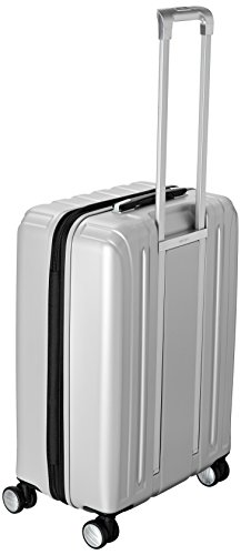 Delsey Paris Titanium Hardside Expandable Luggage With Spinner Wheels, Silver, Checked-Medium 25 Inch #TOP3