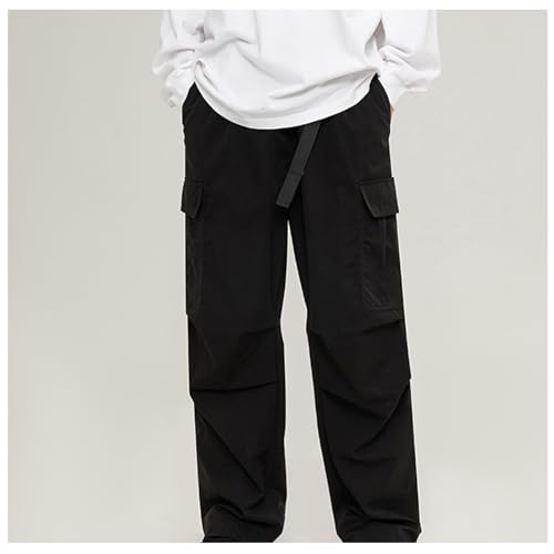 Cargo Pants for Men Baggy Straight Leg Sweatpants Teen Boys Hip Hop Streetwear Fashion Outdoor Parachute Pants Twill2