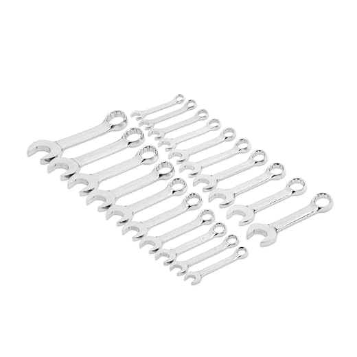 GEARWRENCH 20 Pc. 12 Point Stubby Combination SAE/Metric Wrench Set - 81903