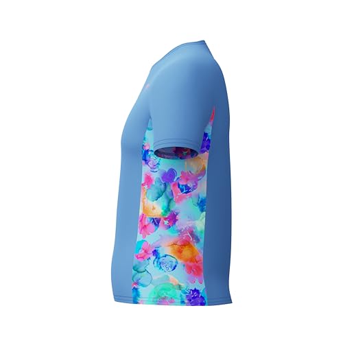 Image of Speedo Girls' Uv Swim Shirt Short Sleeve Printed Rashguard