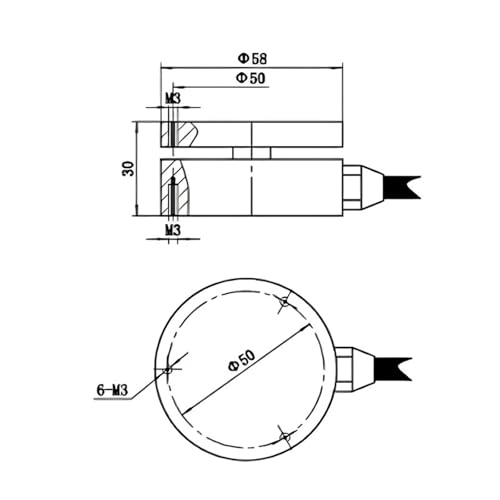 Sensor pesaje 300KG con célula de carga plana para control de tracción industrial 6