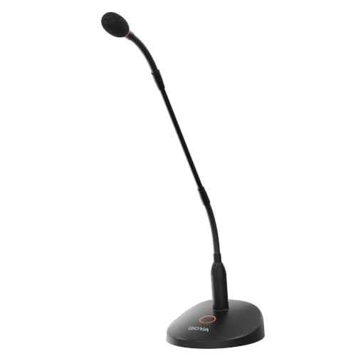 Image of BOYA BY-GM18CB Desktop Gooseneck Condenser Microphone with Base for Lecture
