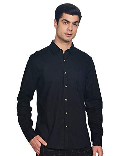 Image of Max Men's Regular Fit Textured Full Sleeves Casual Shirt
