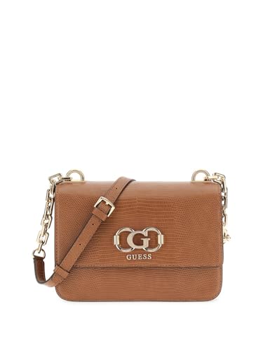 GUESS Salinge Flap Crossbody, Conhaque, One Size