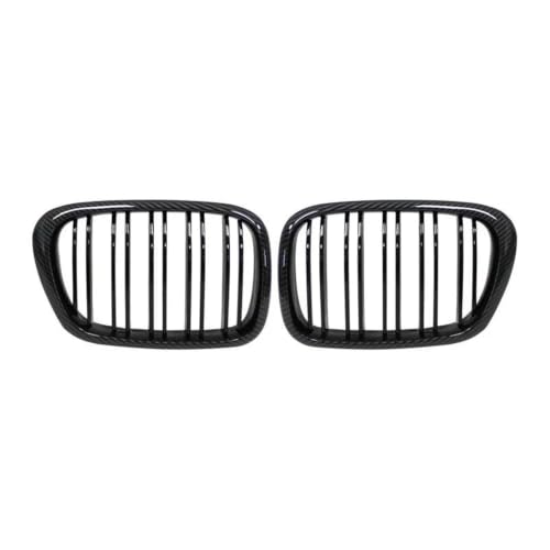 Calandre Avant BMW E39 Remplacement Double Ligne Look Carbone