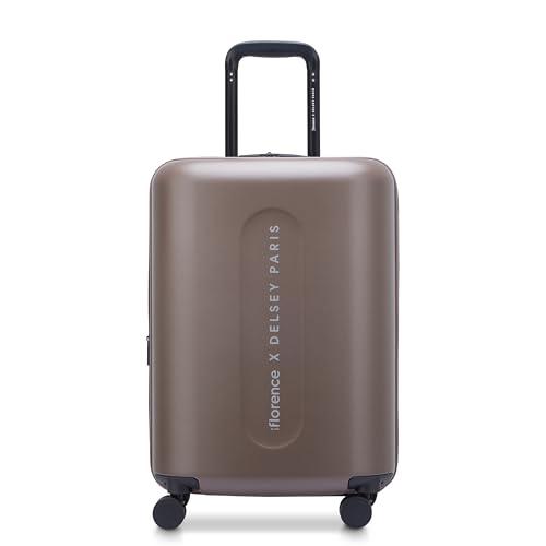 florence by mills Catch Flights Hardside Expandable Luggage with Spinner Wheels, Chestnut, Carry-On 20 Inch