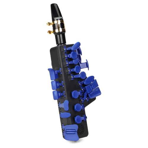 Image of Travel Sax 2 (Blue Royale) - Compact Digital Saxophone for Silent Practice Anywhere | Lightweight Electronic Sax with Real Alto Mouthpiece, Built-in Speaker, Bluetooth MIDI /Audio, USB-C, 70+ Internal
