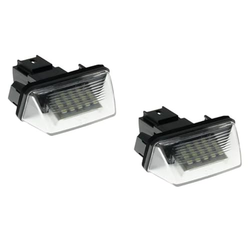 Luces matrícula LED SMD 12V 18 LED 6500K blanco para Peugeot 206 207 307 308