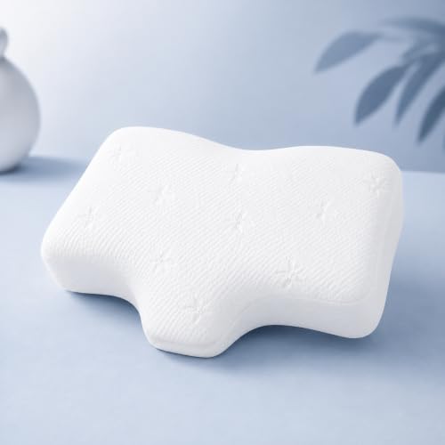 Image of Memory Foam Cervical Neck Pillow | 3 Years Warranty | Pain Relief Sleep, Improves Posture Spinal Alignment, Neck Pain Relief (Primium Large)