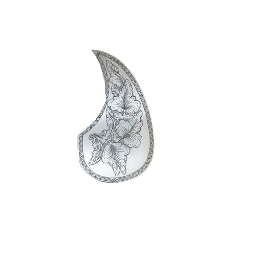 Pickguard aluminium grainé guitare plaque de protection en métal brossé pour luthier et musicien