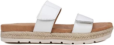 CLIFFS BY WHITE MOUNTAIN Shoes TIONNA Women's Sandal, WHITE/CALF/LEATHER, 11 M | Image 3