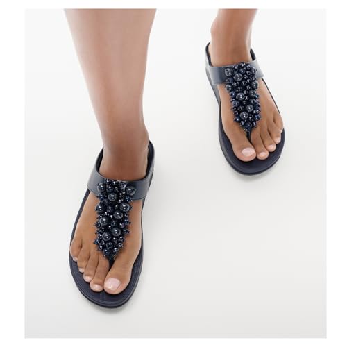 Image of FitFlop Fino Bauble-Bead Toe-Post Sandals