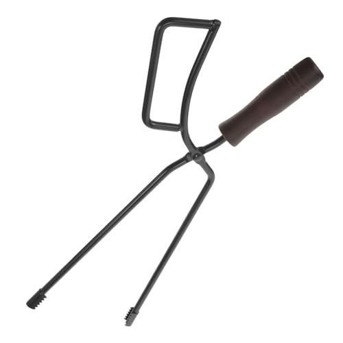 MOTHNUR Pince à Bûches Pour Foyer De Camping Outil Pour Cheminée Pince à Feu Avec Manche Épais Pour Manipulation De Bois Et Braises