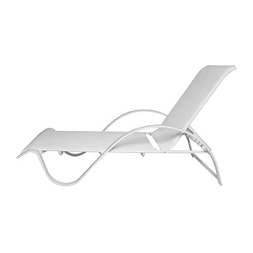 Espreguiçadeira de Alumínio Reclinável Galés Branca