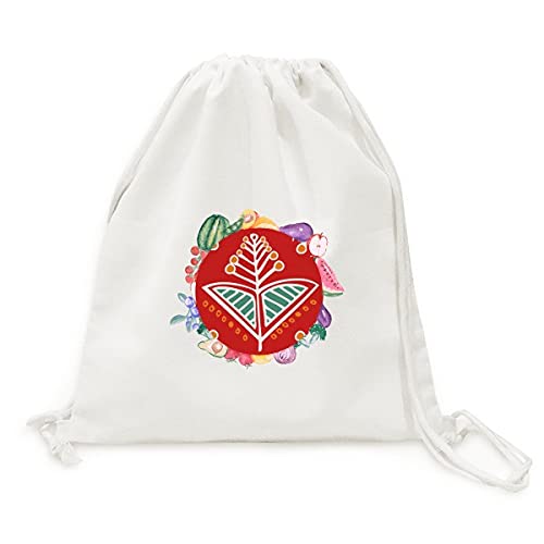 Sac en tissu pliable à sangle robuste fleurs rouges mexique totems