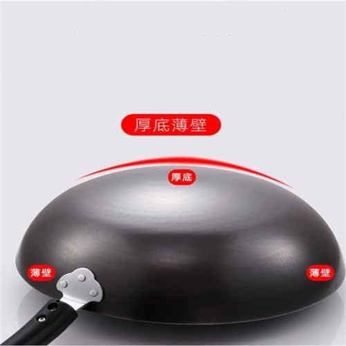 Wok redondo de metal para cocina doméstica miniatura 3