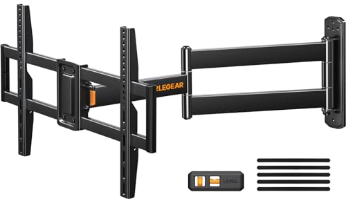 Perlegear TV Wandhalterung mit 822mm Langem Arm wandhalterung Fernseher für 32-75 Zoll LCD/LED/OLED...