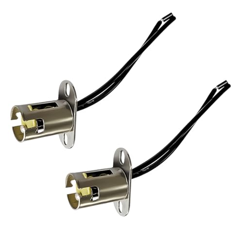 FSTURIOS 2PCS Car Bulb Socket, BAY15D LED Bulb Light Lamp Holder with Wire Connector, 1157 LED Socket Holder Adapter for Turn Signal Light Brake Light Tail Light, Car Accessories