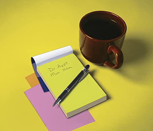 Bloc-notes fluo pour ne plus oublier vos priorités au format pratique 4x6 pouces
