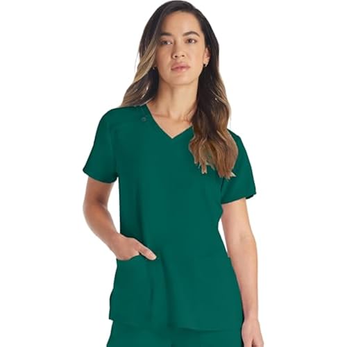 Dickies EDS Essentials Women's Scrub Top V-Neck Medical Shirt 2 Pockets