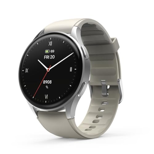 Smartwatch 8900 HAMA con pantalla táctil AMOLED y acabado plata elegante