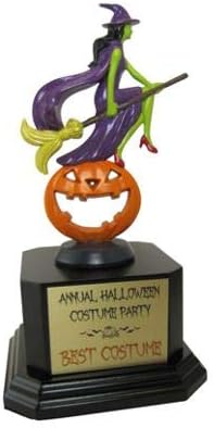 Wicked Witch Halloween Trophy - Hand Painted, Limited Edition with Free Personalization, Halloween Party Trophy, Costume Contest Trophy, Pumpkin Trophy,Wicked Award