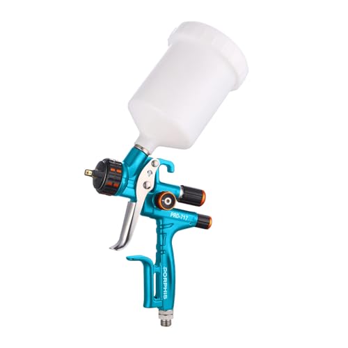 Image of Paint Spray Gun PRD-717 VS Type with Split Nozzle 1.3mm Automotive Refinishing Spray Gun, Blue