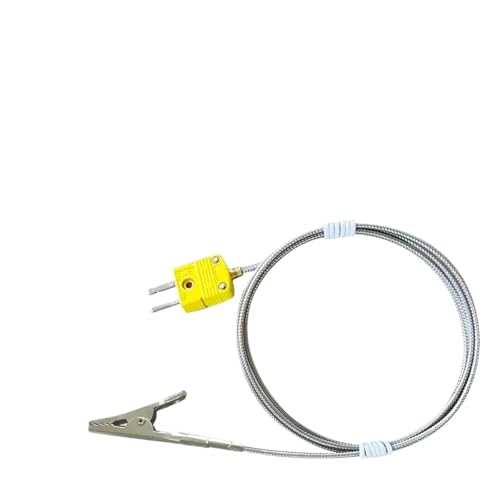 Termopar tipo K con clip para sensor térmico y medidor de temperatura 1m