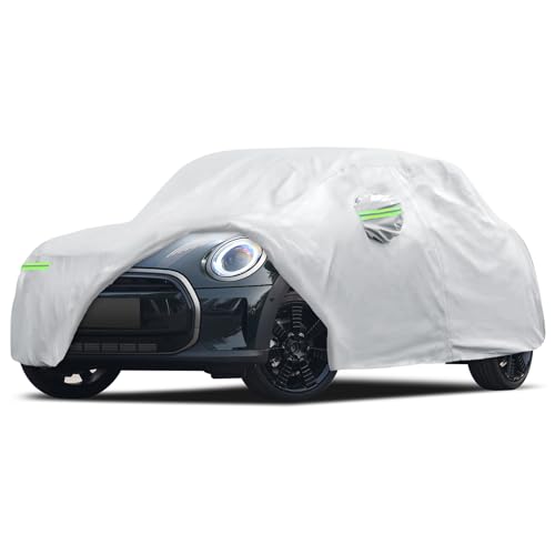Image of Car Cover Custom Fit for 2014-2026 Mini Cooper /Cooper S /Hardtop /Clubman /Countryman 4 Door, Migaven Waterproof Full Exterior Cover Sun Rain Protection with Door Zipper and Cotton Lining