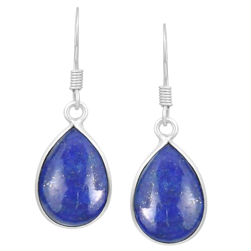 Natural Lapis Lazuli Sterling Silver...