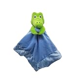 Yikes Twins Alligator Lovey Blanket for Baby | Large 20' x 20' Baby Lovey for Girls or Boys | Cute Alligator Security Blanket for Babies and Toddlers