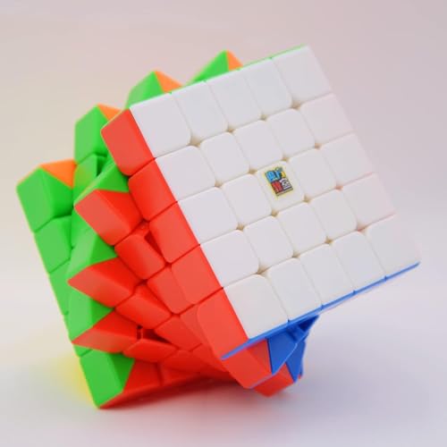Image of HAWKISTER Kid Moyu Mfjs Meilong 5M 5X5 Magnetic Cube Stickerless, 5X5X5 M Speed Cube Puzzle