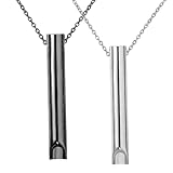 COYUN 2 Pcs Premium Halskette gegen Panikattacken & Angst – Stressabbau, Hilfe bei Angststörungen, Breathe Kette Necklace Geschenke, HilfsmittelKette Angst Atemkette für Meditation, Entspannung(B)