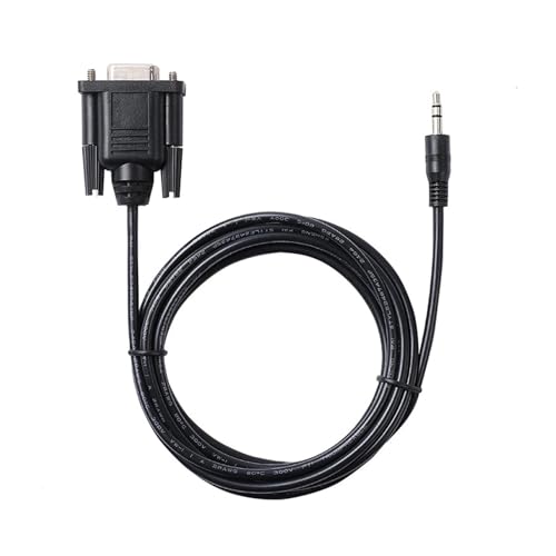 Cable Serial RS232 DB9 Hembra a Jack 3.5mm Estéreo 2.98m miniatura 1